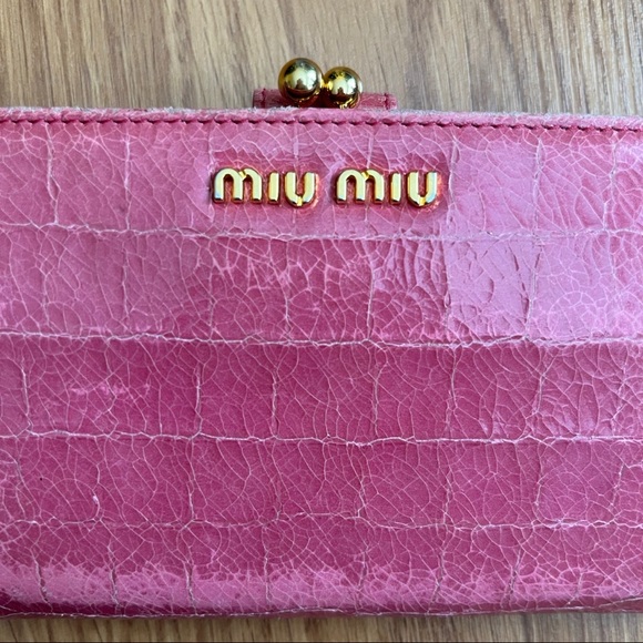 Miu Miu Handbags - Authentic Miu Miu medium wallet in patent leather